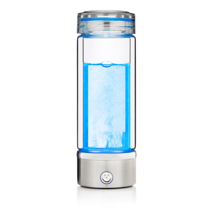 Portable Alkaline water filter Nano Energy Ionizer Flask Health Cup/Bottle Double filtro Blue