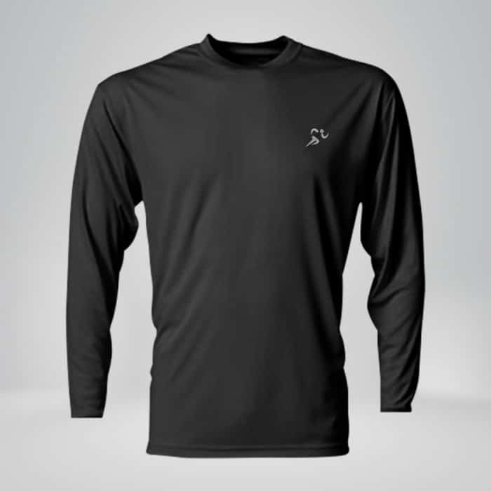 copper fabric long sleeve athletic shirt