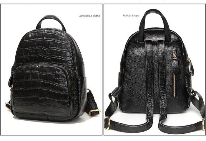 Crocodile Leather Backpack 7