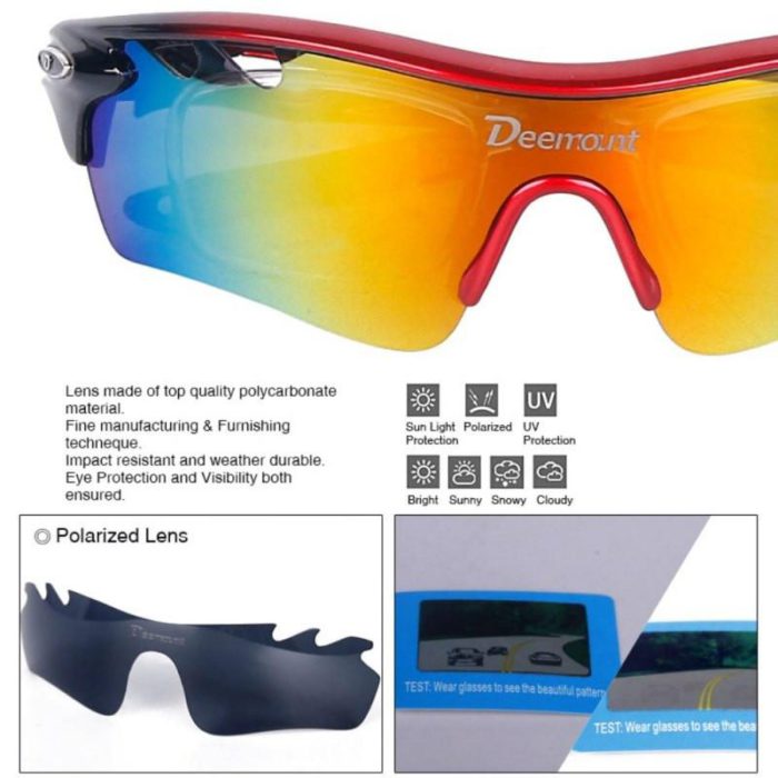 Deemount Cycling Glasses Sports UV Protection Outdoor Sunglasses Cycling Cycling Goggles 1