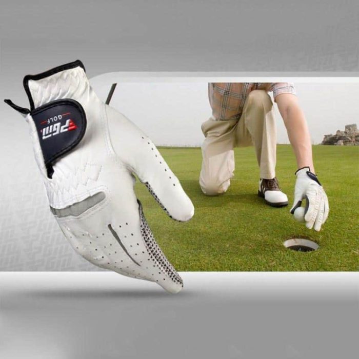 Mens Golf Genuine leather Breathable Pure Sheepskin with Anti slip granules Gloves 8