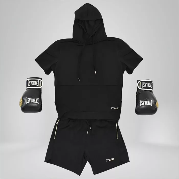 Boxing hooded shirt copper fabric