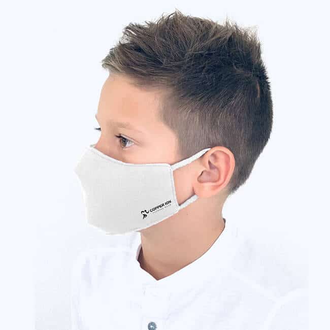 antiviral face mask for kids white