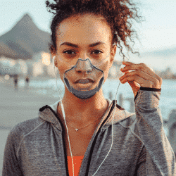 air purifying face mask article