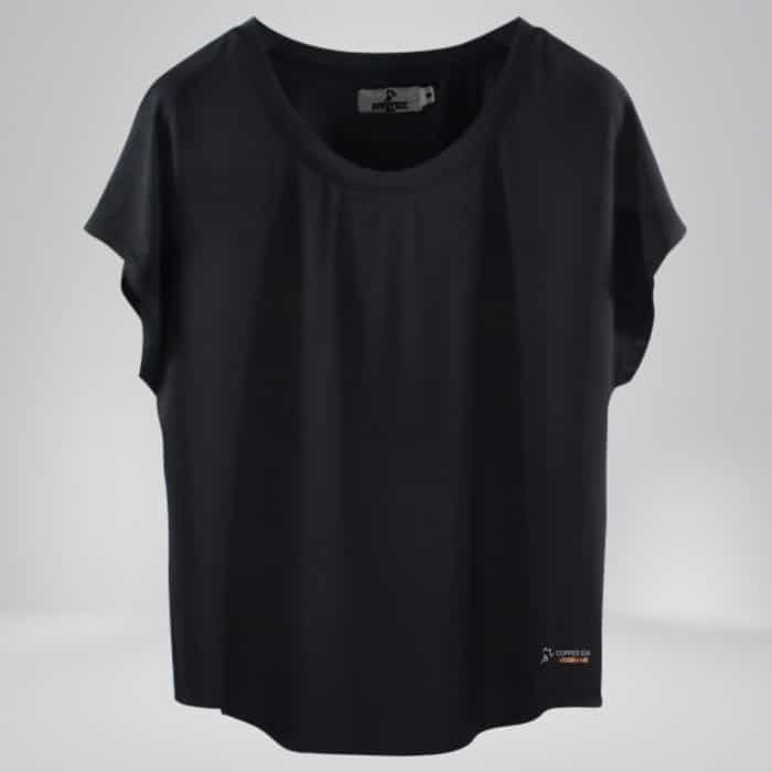 Women's Copper Fabric Black Shirt