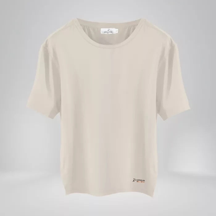 Copper Fabric Shirt Mens Long Fit white