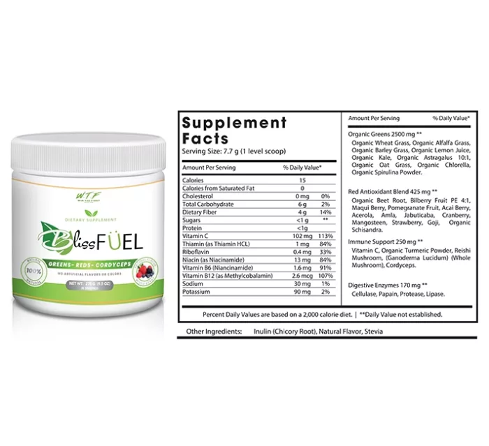 super green juice powder supplement facts