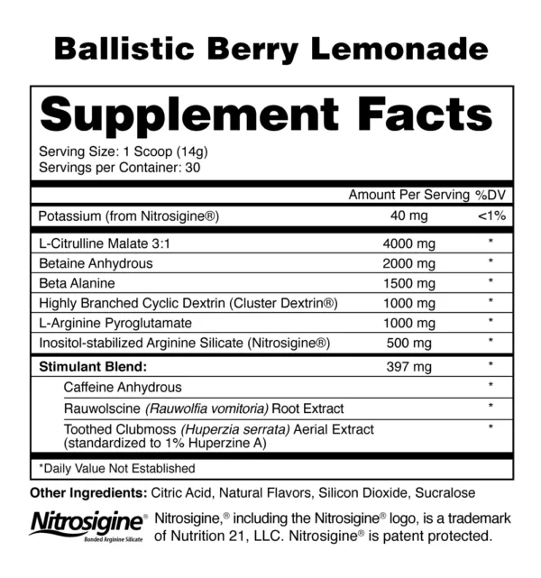 Anabolic Warfare Nuclear Armageddon Pre Workout Ballistic Berry Lemonade