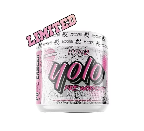Hypd Supps Yolo FU CANCER Pre Workout Pink Lemonade