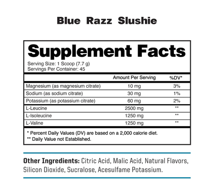 NutraOne AminoOne BCAA Blue Razz Slushi3