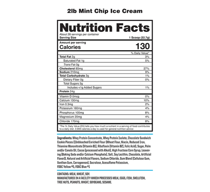 NutraOne ProteinOne Whey Protein Mint Chip Ice Cream2