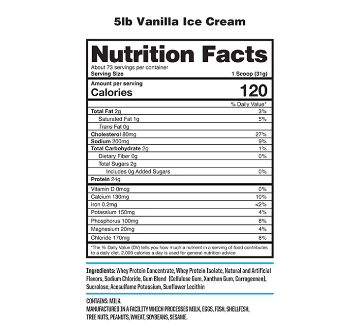 NutraOne ProteinOne Whey Protein Vanilla Ice Cream 5lb2