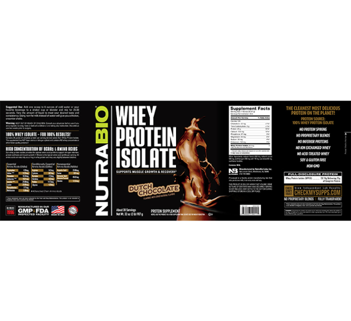 Nutrabio Whey Protein Isolate Dutch Chocolate3
