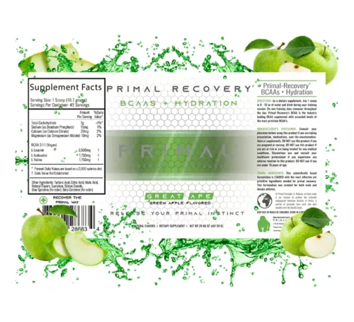 Primal Recovery BCAA Green Apple2